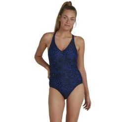 1-delig Bedrukt Zwempak Voor Dames Speedo Lexi