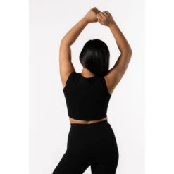 Aansluitende Tank Top 'Body' - Fitness - Dames - Zwart -Belly Verkoopwinkel aansluitende tank top body fitness dames zwart 3