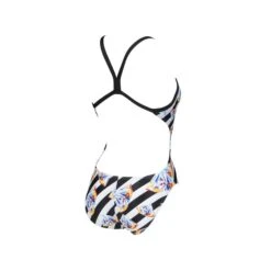 Arena Crazy Diamonds Vrouwen Challenge Back Badpak - Zwart/Wit/Multi -Belly Verkoopwinkel arena crazy diamonds vrouwen challenge back badpak zwartwitmulti 3