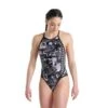 Arena Icons Badpak - Multi/Asphalt/Zwart -Belly Verkoopwinkel arena icons badpak multiasphaltzwart