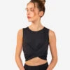 CROP TOP VOOR YOGA PREMIUM -Belly Verkoopwinkel crop top voor yoga premium zwart