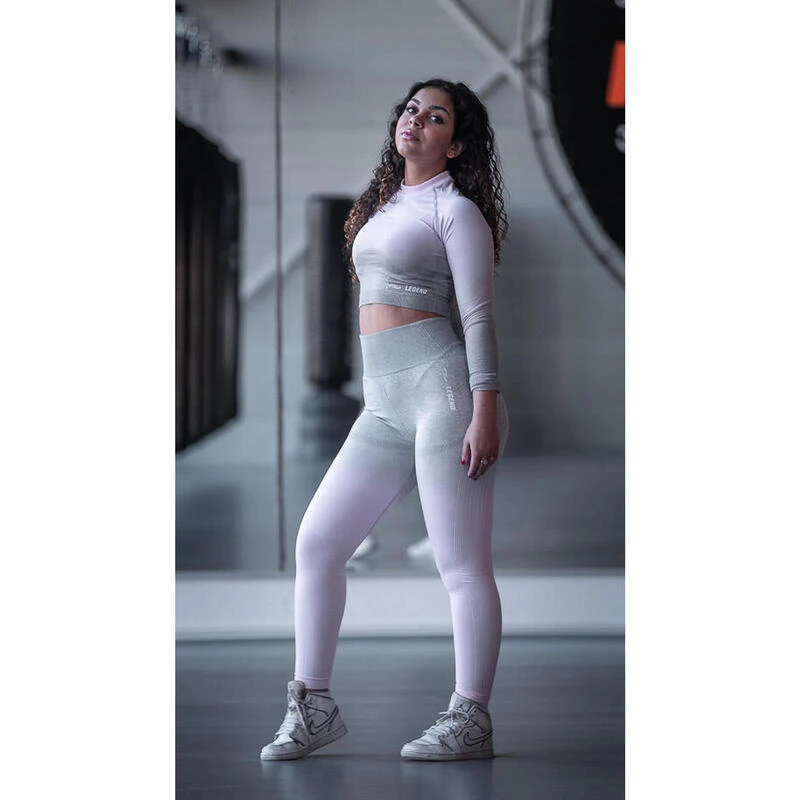 Dames Sport-Top Grey Pink 5 Dames Sport-Top Grey Pink - Afbeelding 3