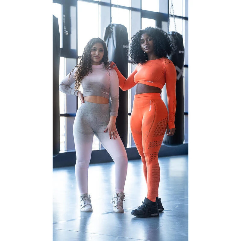 Dames Sport-Top Grey Pink 3 Dames Sport-Top Grey Pink