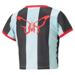 Dames-T-shirt Met Smalle Strepen Puma X Dua Lipa -Belly Verkoopwinkel dames t shirt met smalle strepen puma x dua lipa 2