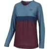 IXS Flow XTG Women's Long Sleeve Henley - Raisin / Navy -Belly Verkoopwinkel flow xtg womens long sleeve henley raisin navy
