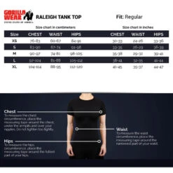 Gorilla Wear Raleigh Tank Top - Zwart - S -Belly Verkoopwinkel gorilla wear raleigh tank top zwart s 4