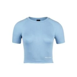 Gorilla Wear Selah Seamless Crop Top - Lichtblauw - S/M -Belly Verkoopwinkel gorilla wear selah seamless crop top lichtblauw sm 4