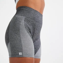 Korte Tight Met Hoge Taille Voor Fitness Naadloos -Belly Verkoopwinkel korte tight met hoge taille voor fitness naadloos grijs 3