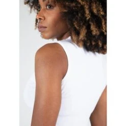 Gorilla Wear Livonia Crop Top - White -Belly Verkoopwinkel livonia crop top white 4