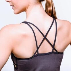 Naadloze Yoga Top Bamboe Geïntegreerde Ondersteuning, Moisture Wiking Yoga Shirt -Belly Verkoopwinkel naadloze yoga top bamboe geintegreerde ondersteuning moisture wiking yoga shirt 2