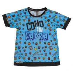 RUNNING SHIRT #COMOUNACABRA Voor DAMES - KAMUABU Kleur BLAUW 110grs