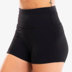 Short Voor Moderne Dans Dames Hoge Taille Zwart -Belly Verkoopwinkel short voor moderne dans dames hoge taille zwart 2