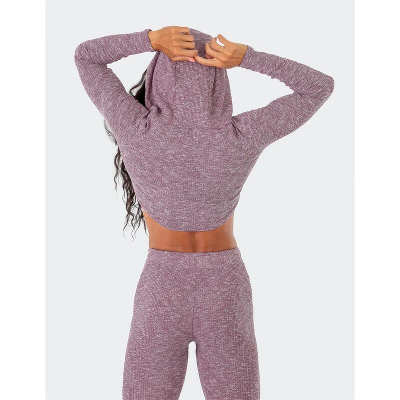 SLIM MALAB Dames T-shirt Met Capuchon Rood 5 SLIM MALAB Dames T-shirt Met Capuchon Rood - Afbeelding 3