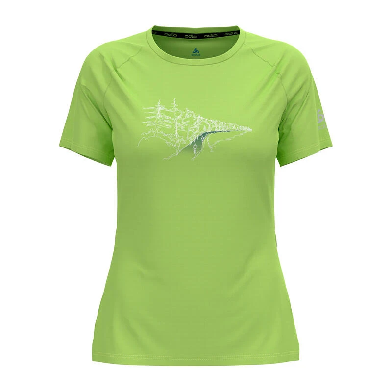 Odlo T-shirt Crew Neck S/s ESSENTIAL PRINT 3 Odlo T-shirt Crew Neck S/s ESSENTIAL PRINT