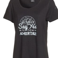 T-shirt Meja Adventure Voor Dames - 100% Merino Wol - Zwart -Belly Verkoopwinkel t shirt meja adventure voor dames 100 merino wol zwart 4