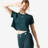 ADIDAS T-shirt Voor Cardiofitness Dames Groen 1 ADIDAS T-shirt Voor Cardiofitness Dames Groen -Belly Verkoopwinkel t shirt voor cardiofitness dames groen