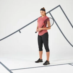 Artengo Tennisshirt Voor Dames Ultralight 900 Zachtpaars Koraal -Belly Verkoopwinkel tennisshirt voor dames ultralight 900 roze 2