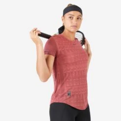 Artengo Tennisshirt Voor Dames Ultralight 900 Zachtpaars Koraal