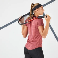 Artengo Tennisshirt Voor Dames Ultralight 900 Zachtpaars Koraal -Belly Verkoopwinkel tennisshirt voor dames ultralight 900 roze 4