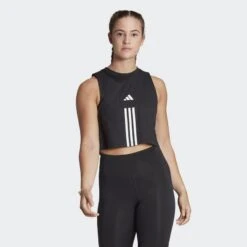 ADIDAS Train Essentials Train Cotton 3-Stripes Crop Tanktop