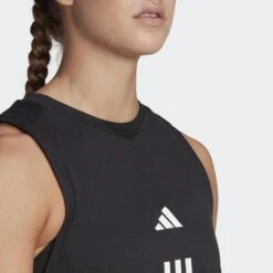 ADIDAS Train Essentials Train Cotton 3-Stripes Crop Tanktop -Belly Verkoopwinkel train essentials train cotton 3 stripes crop tanktop 3